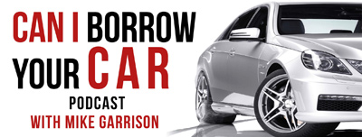 can i borrow your car podcast logo with mike garrison